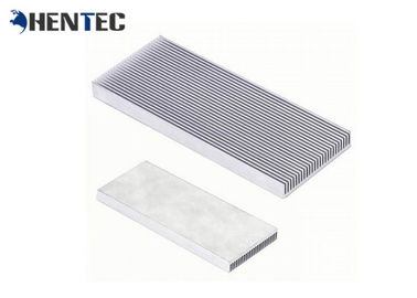 Silvery Anodized Extruded Aluminium Heatsink Aluminium Radiator Kemasan Khusus
