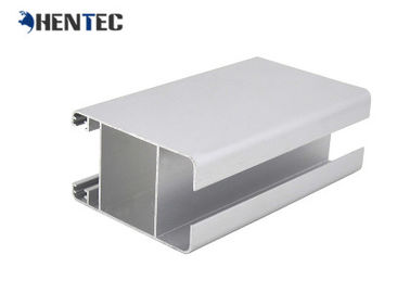 Siver Color Aluminium Window Extrusion Profiles Untuk Sliding Window / Casement Window