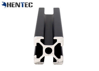 T - Slot Profil Aluminium Industri Ekstrusi Perawatan Suface Hitam Anodized