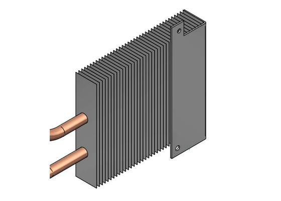 Tembaga tabung pengelasan Aluminium Fin Radiator Aluminium Server Panas Sink