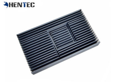 Profil Ekstrusi Heatsink Aluminium Anodisa Silvery Untuk Lampu / Mesin Led