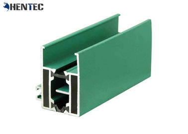 Lukisan Anodized Aluminium Extrusion Profile Powder Warna Disesuaikan