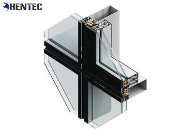 Profil Dinding Tirai Aluminium Painted Powder, Profil Aluminium Extrusion