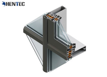 CE 6063/6061 Konstruksi Standar Profil Aluminium Anodisasi / Elektroforesis