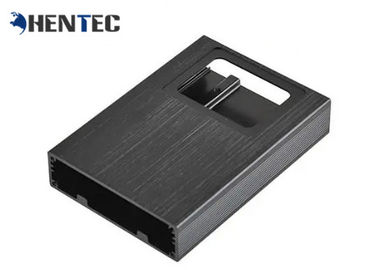 Black Anodized Aluminium Shell / Extruded Aluminium Project Box Untuk Elektronik