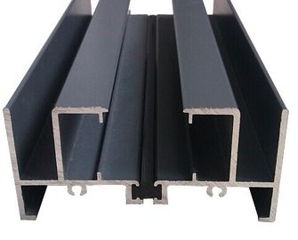 Profil Dinding Tirai Dinding Tipis Aluminium Untuk Konstruksi, Pabrik Selesai