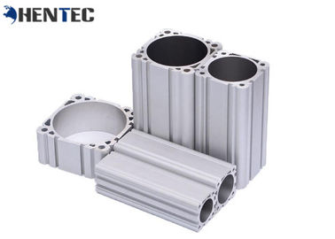 Perak Aluminium Industri Anodized Profil Aluminium Cylinder Shell