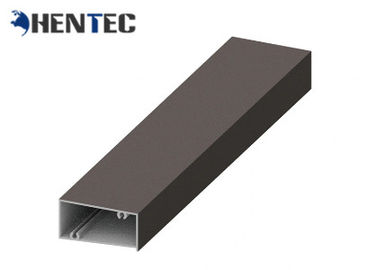 Lukisan Powder Aluminium Extruded Profile Alu Rectangular Tube