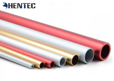 Profil Aluminium Standar Kustom Anodized Aluminium Pipe / Bar / Square Tube