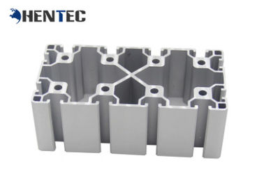 80 * 80 Industri Aluminium Profile Assembly Line Untuk Partisi Kantor / Mesin