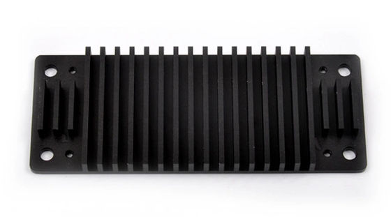 Profil Ekstrusi Heatsink 6005 T6 Hitam Anodized