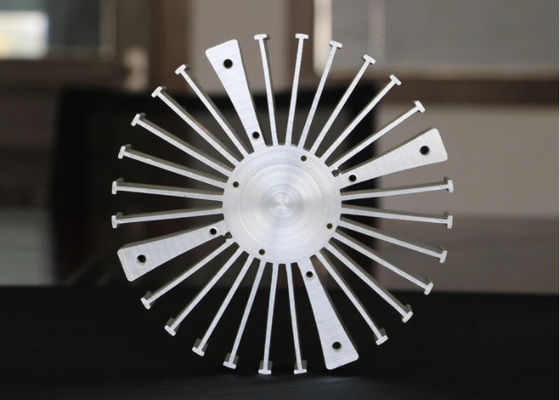 Profil Ekstrusi Heatsink Aluminium Anodized Led Perak Desain Kustom