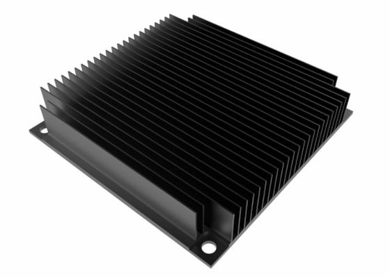 6005 Profil Heat Sink Ekstrusi Anodized Hitam Untuk Peralatan Audio