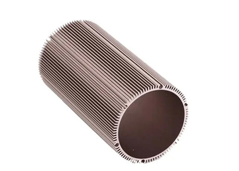 6063t6 Shell Silinder Profil Aluminium Industri Anodized / Shell Listrik