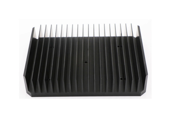 Profil Ekstrusi Heatsink Aluminium Anodized 6060 Hitam T66