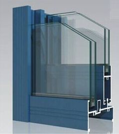 Powder Painted 6063-T5 Aluminium Window Extrusion Profiles Dengan mengetuk