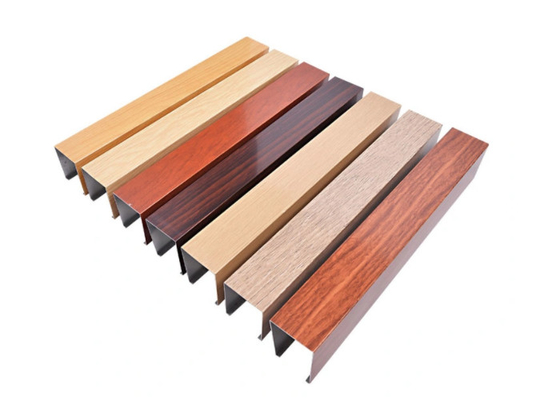Konstruksi Transfer Kayu Aluminium Profile Powder Spray Untuk Windows