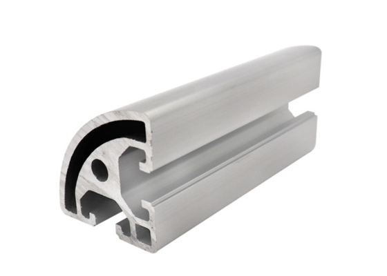 6063 Paduan Aluminium T Slot Profil Bentuk Setengah Bulat T4 Temper NZS