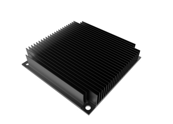 Profil Heat Sink Ekstrusi Anodized Hitam 6005 T66 Untuk Komputer Industri