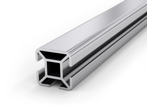 Pengeboran Memotong Profil Aluminium Industri T Slot T66 Elektroforesis