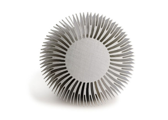 Profil Ekstrusi Heatsink Aluminium Radiator Elektroforesis Sand Blasting