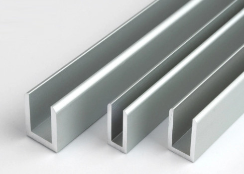 U Shape Aluminium Extrusion Profile Powder Painted Industrial Construction